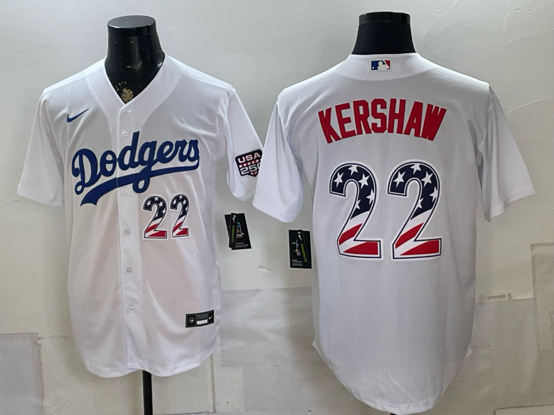 men Los Angeles Dodgers #22 Kershaw white Game 2026 Nike MLB Jersey 0726002